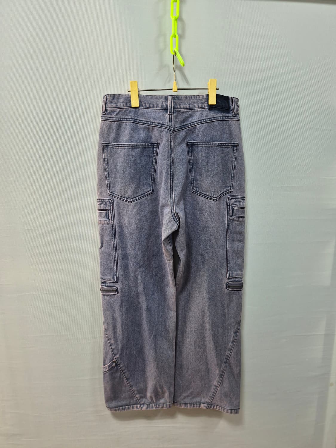 인세인개러지 일꼬르소 워싱 데님 카고 와이드 팬츠 남성M 32 상품이미지2