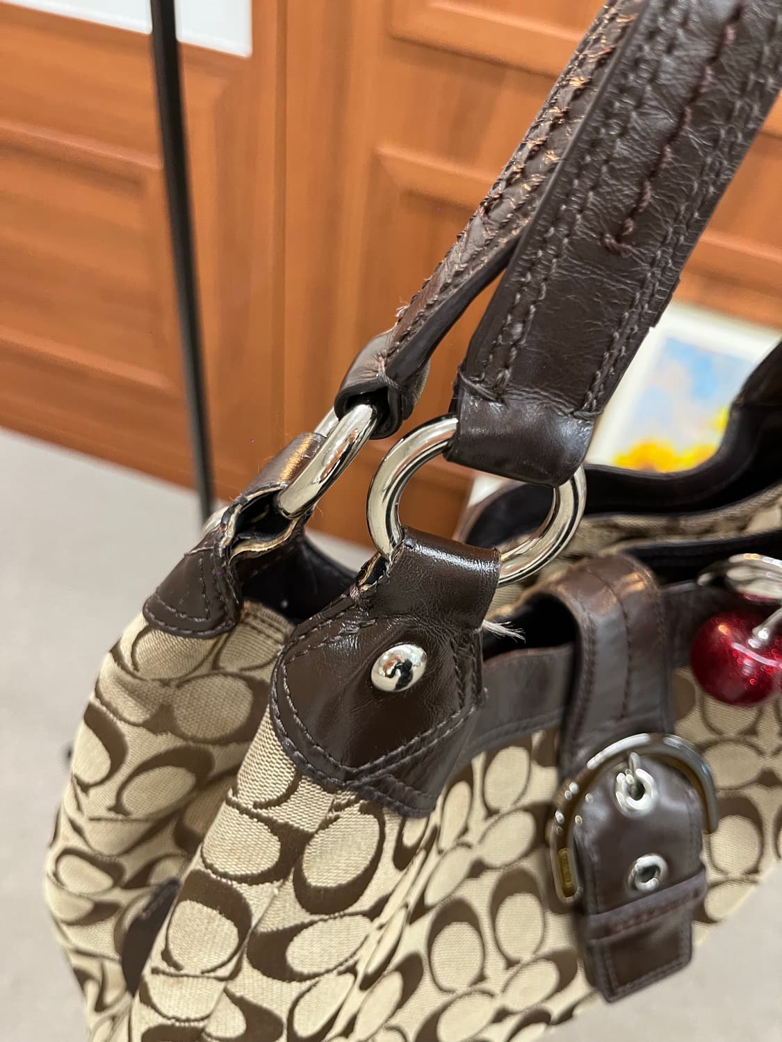 Coach Brown Big Shoulder Bag 상품이미지4