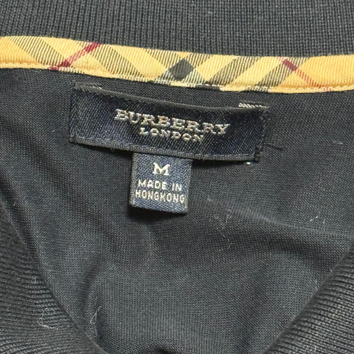 Burberry 블랙 카라 반팔 상품이미지2