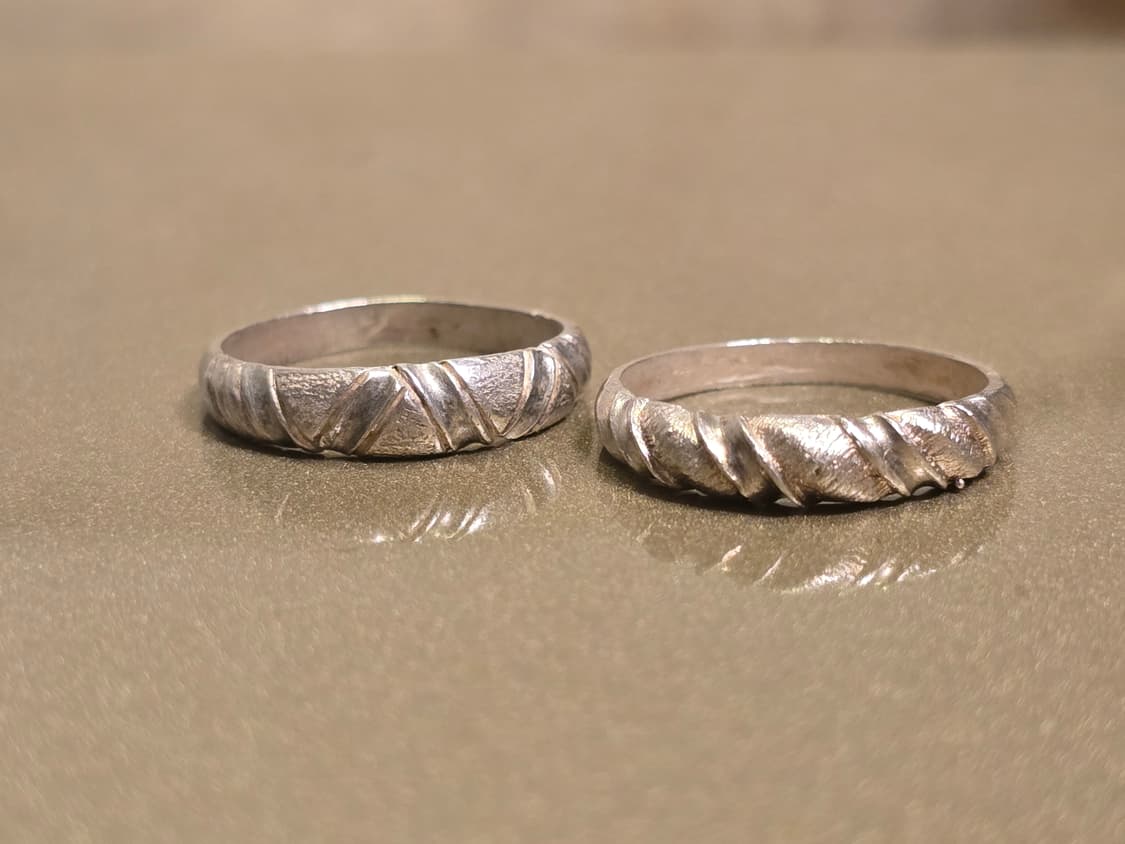 🇰🇷빈티지 단아한 은 가락지 2개 세트 상품이미지2