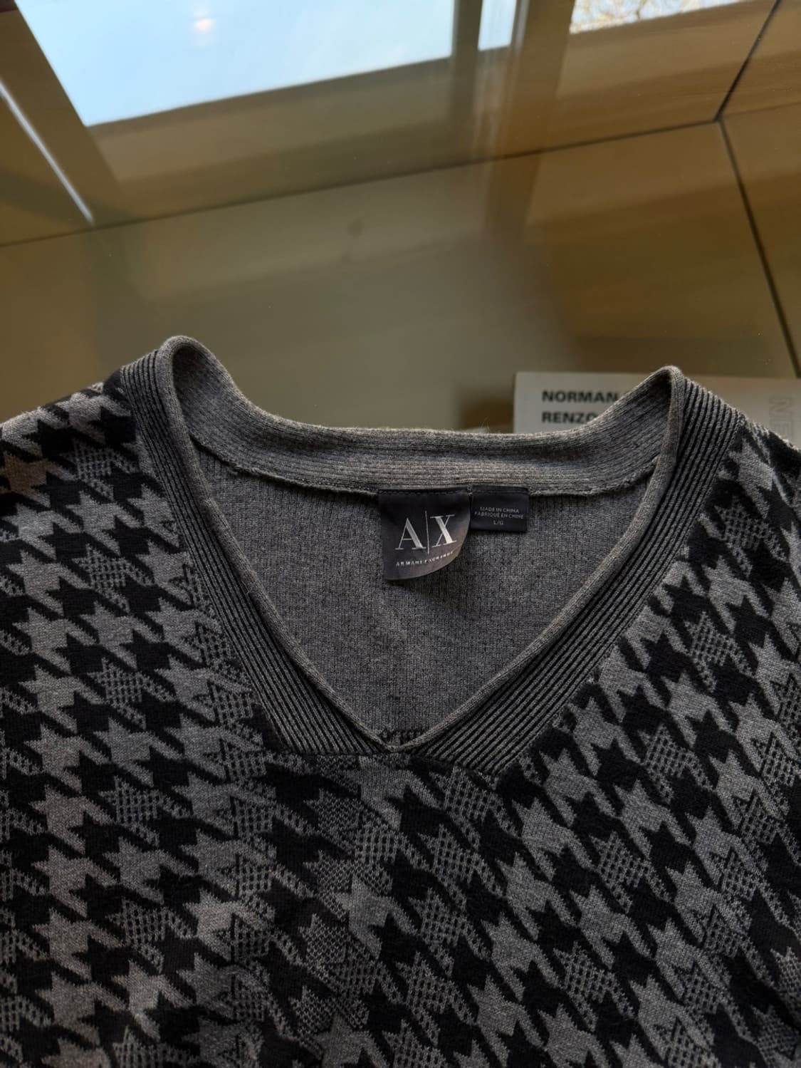 아르마니 익스체인지 브이넥 니트 100 상품이미지6
