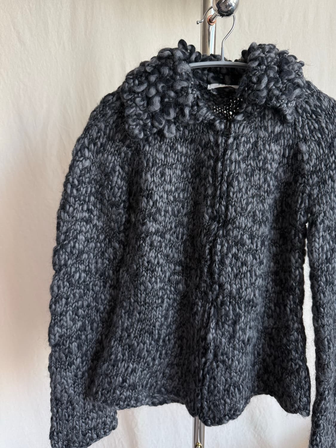 Sette 카라 니트 집업 상품이미지5