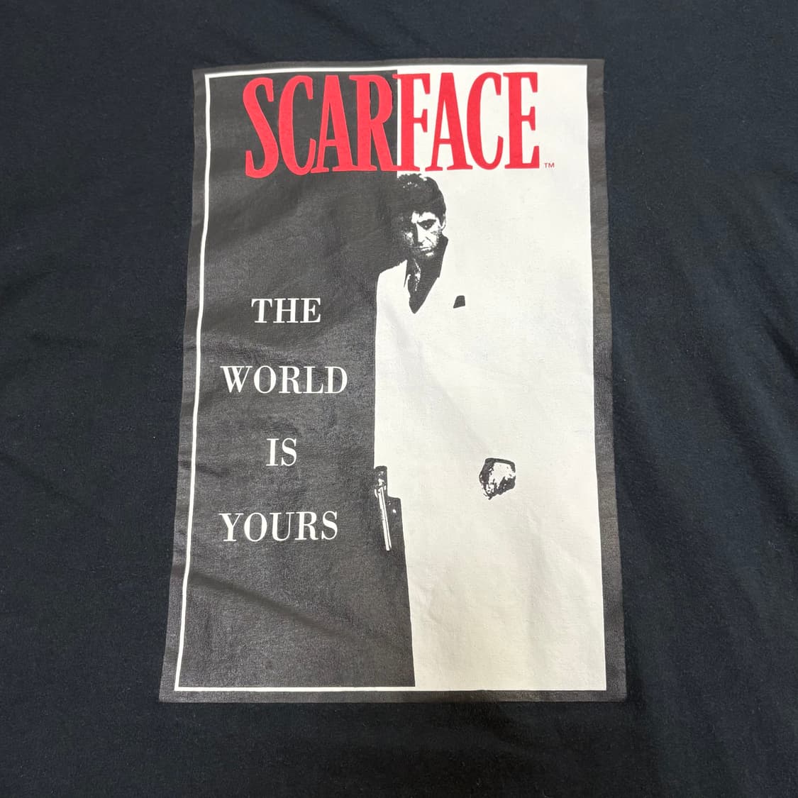 Scarface 토니몬타나 “The World Is Yours” 티셔츠 상품이미지2