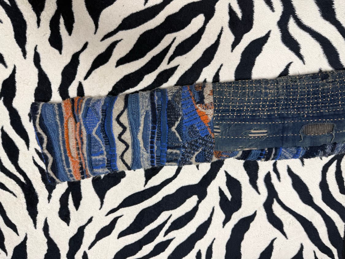 [os] 캐피탈 보로 고디 니트 케사 머플러 인디고  상품이미지5