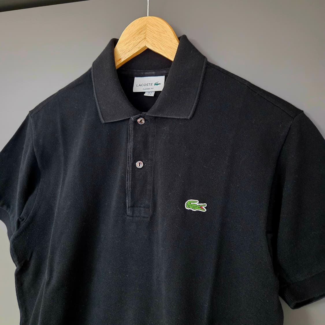 [3] 라코스테 L1212 블랙 폴로셔츠 카라티 / pk 피케 상품이미지3