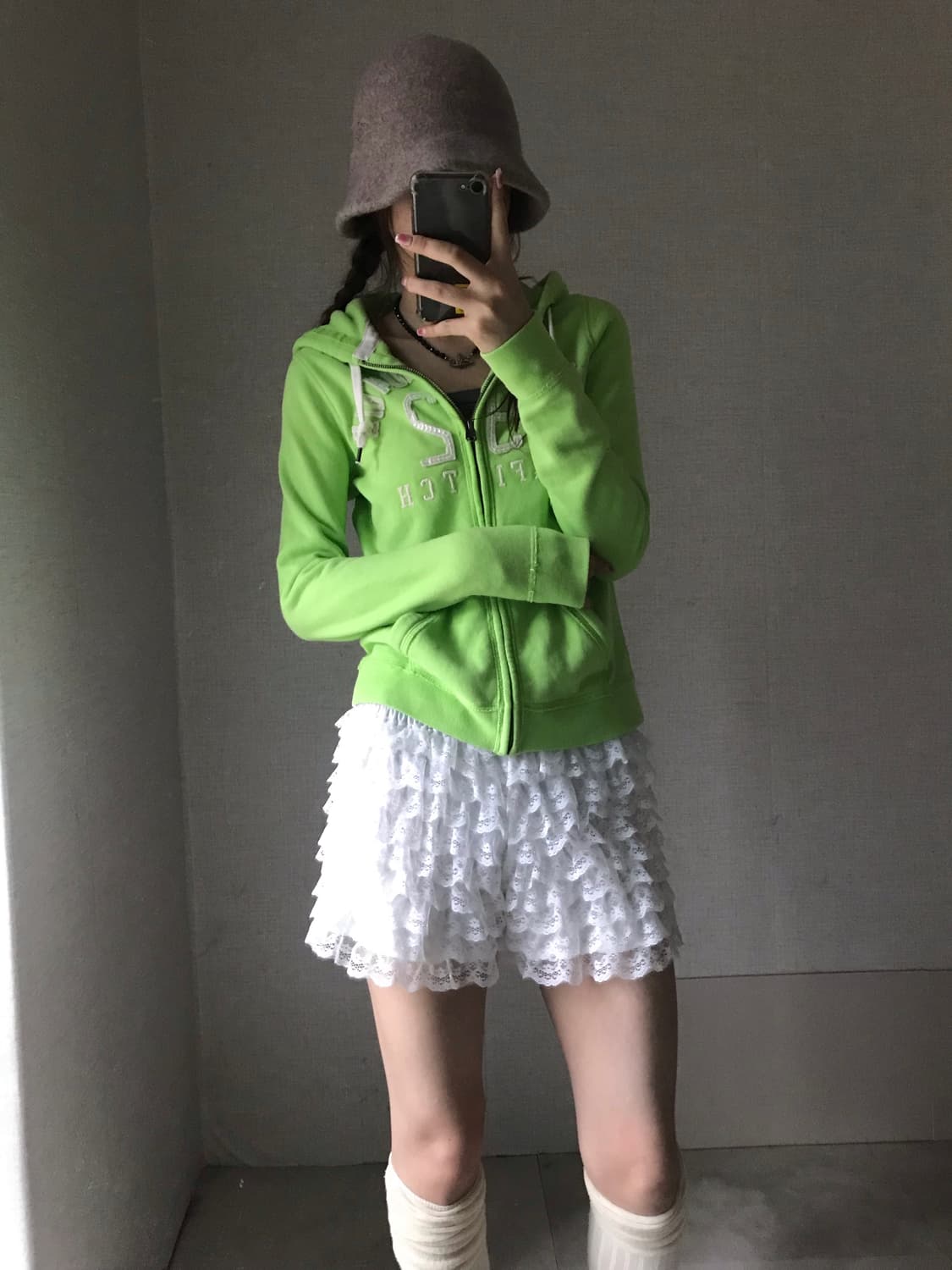 아베크롬비 라임 슬림핏 후드집업 상품이미지5