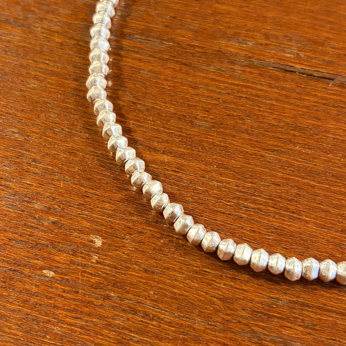 새상품 신주 실버코팅 육각 목걸이 상품이미지4