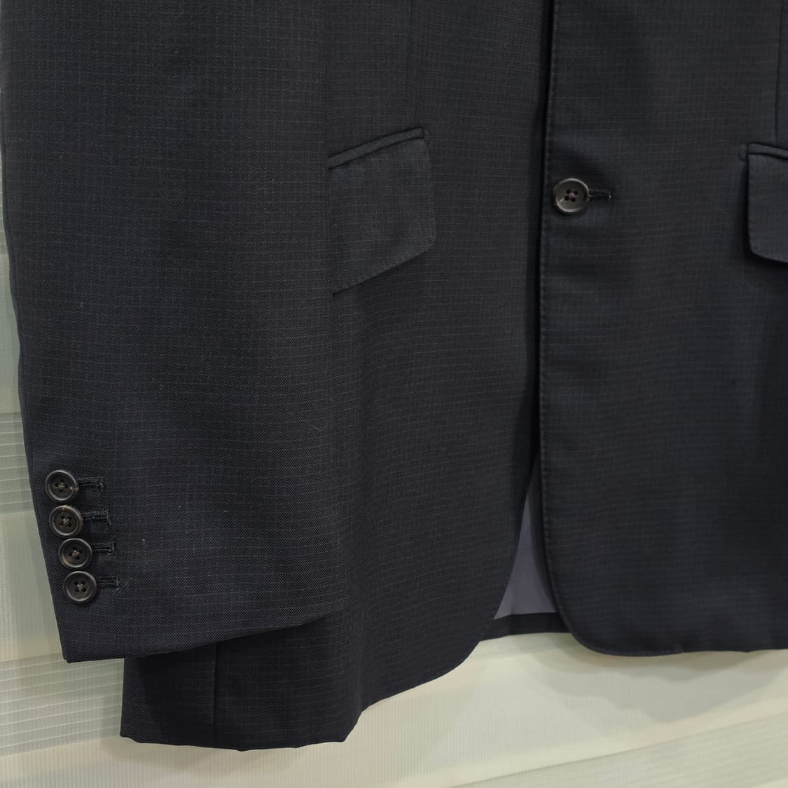 타케오키쿠치 잔체크 3버튼 블레이져 자켓- L-XL 상품이미지3