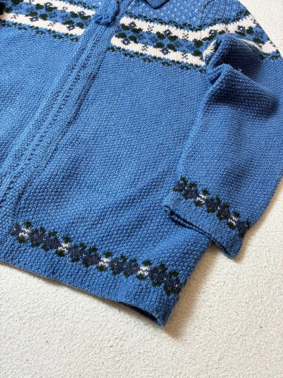 모리스 Maurices 셰틀랜드 울 풀집 스웨터 가디건 PN7322 상품이미지4