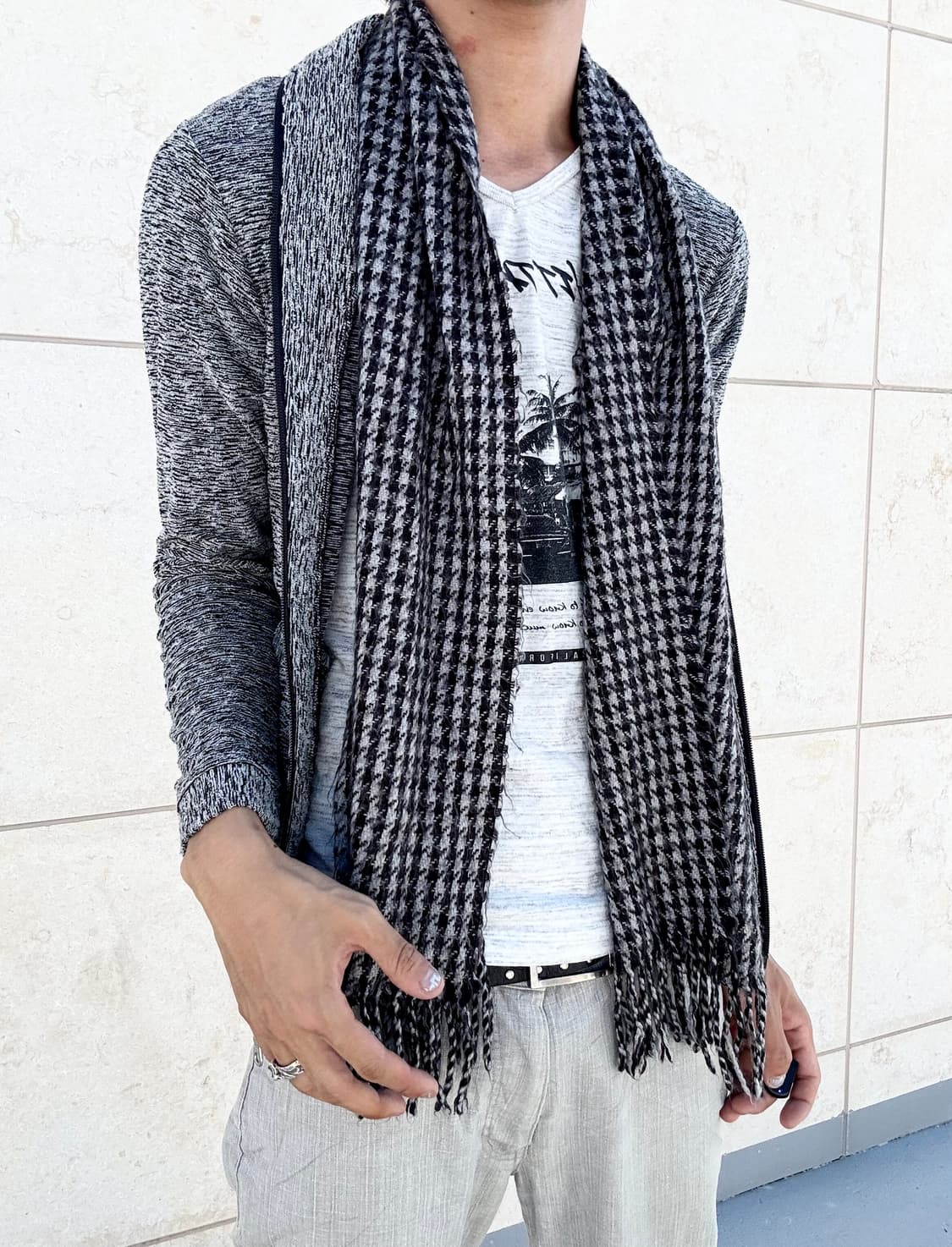 “Vintage” Check Pattern Scarf 상품이미지6
