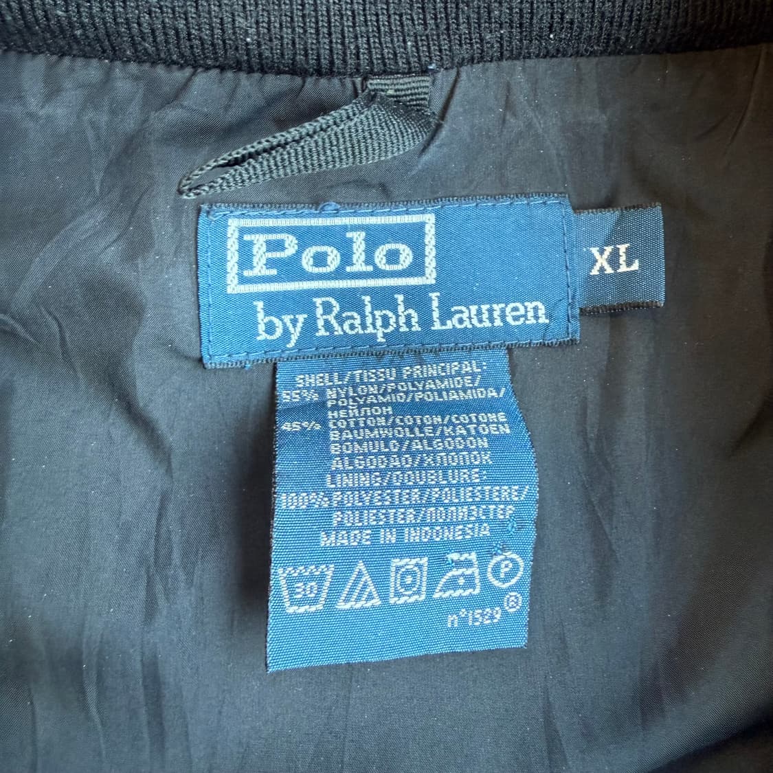 폴로 P.R.L. CLUB 블랙 바람막이 XL 상품이미지3