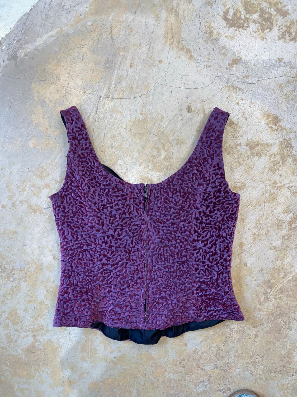 Vintage Ariella 텍스처드 슬리브리스 탑 상품이미지8