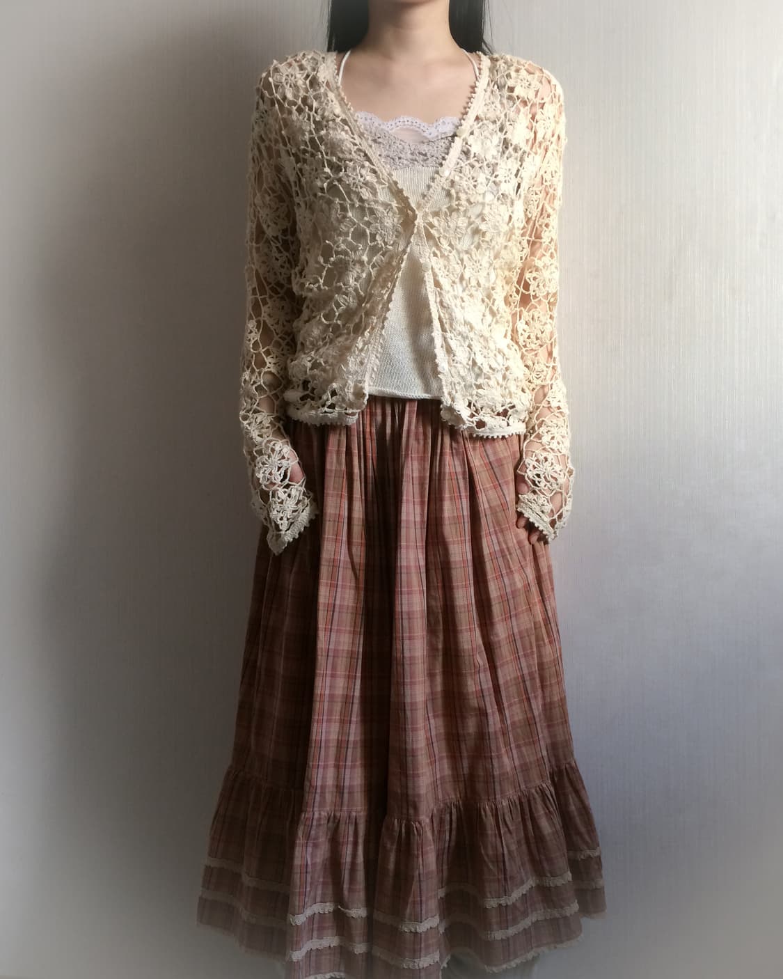 Crochet layer knit sleeveless 상품이미지7