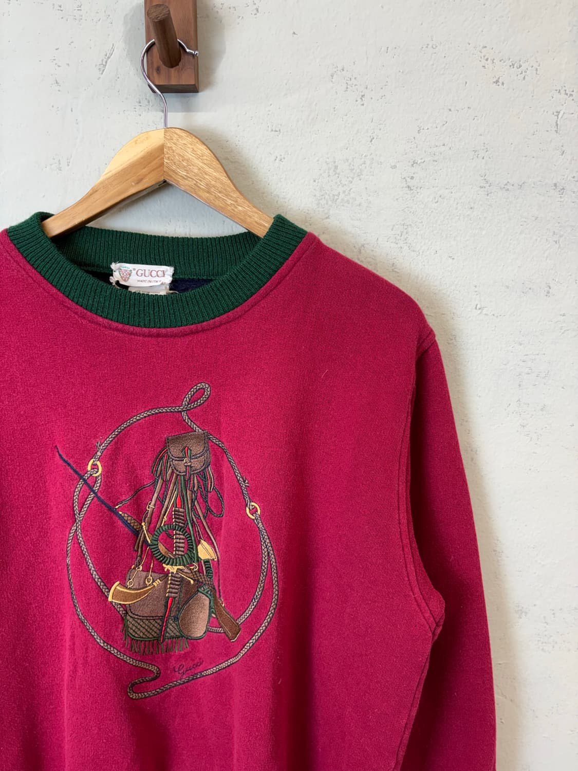 GUCCI 구찌 90s 빈티지 자수 맨투맨 상품이미지2
