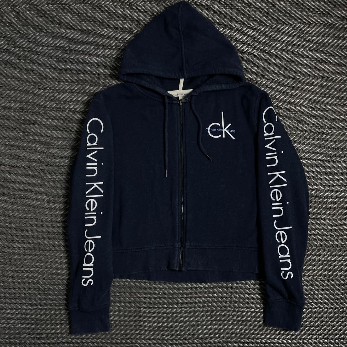 캘빈클라인 우먼스 스펠아웃 빅로고 후드집업 y 4793 상품이미지2