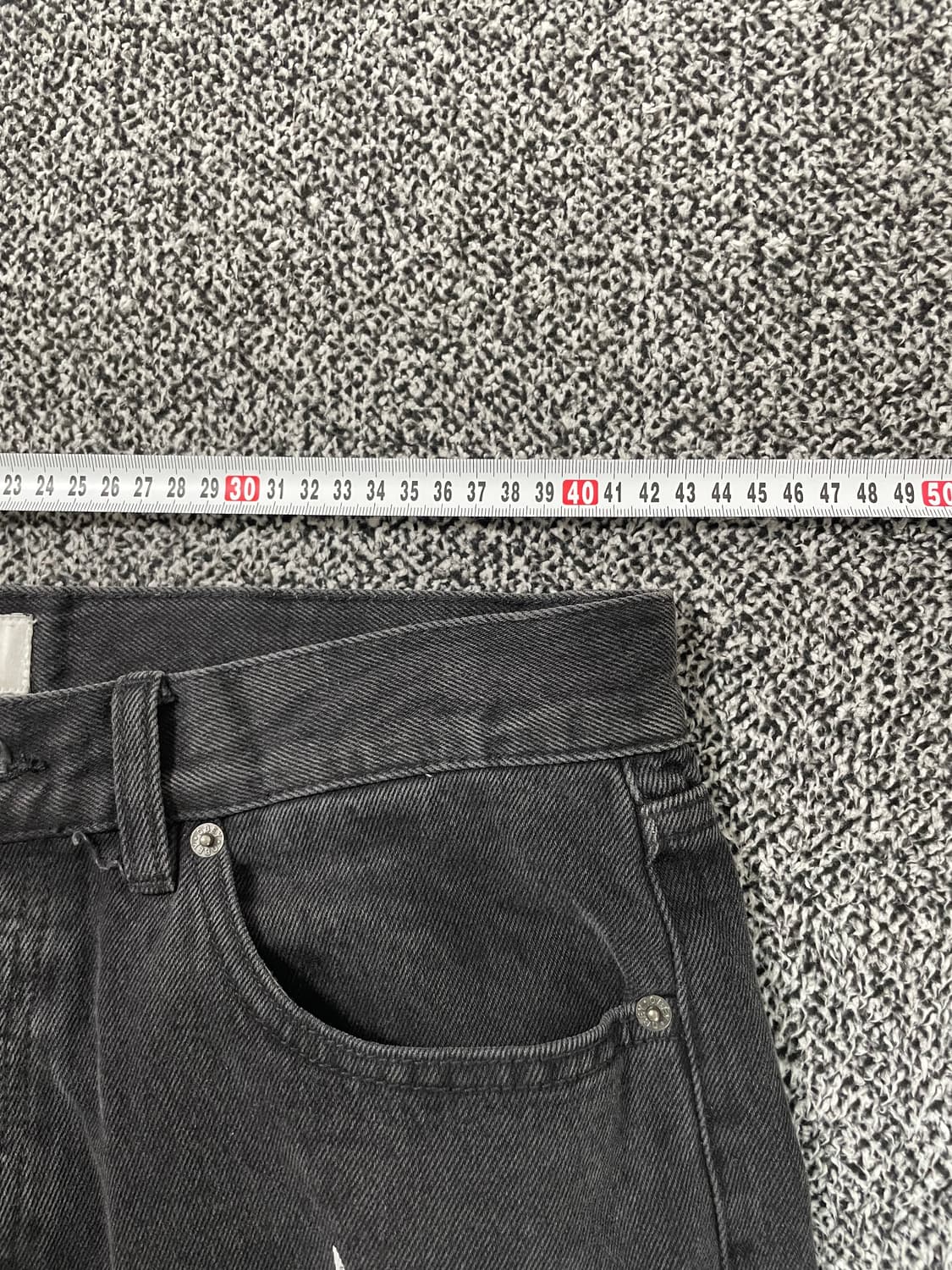 빈티지9. 오베이 Obey 하드워크 드림 데님 팬츠 흑청 청바지 프린팅 상품이미지5