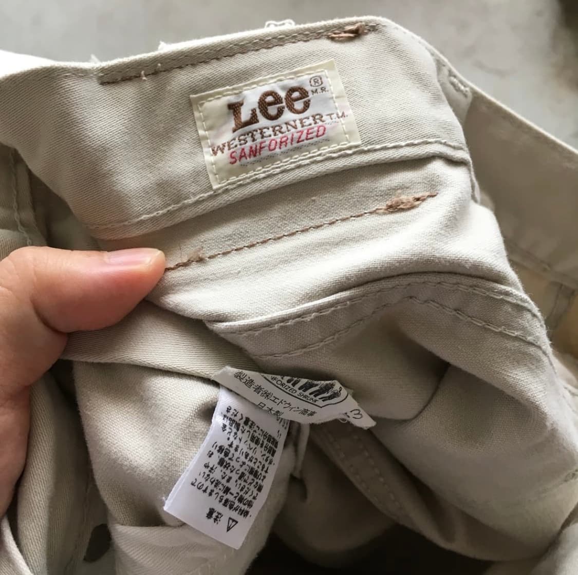 (made in japan) Lee 코튼 팬츠 상품이미지6