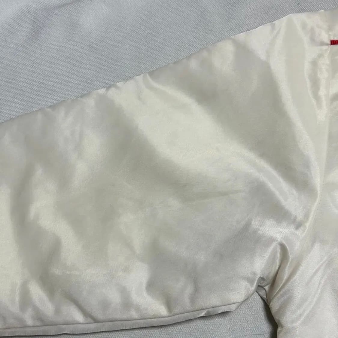 아디다스 파이어버드 아이보리 레드 배색 자켓 상품이미지10