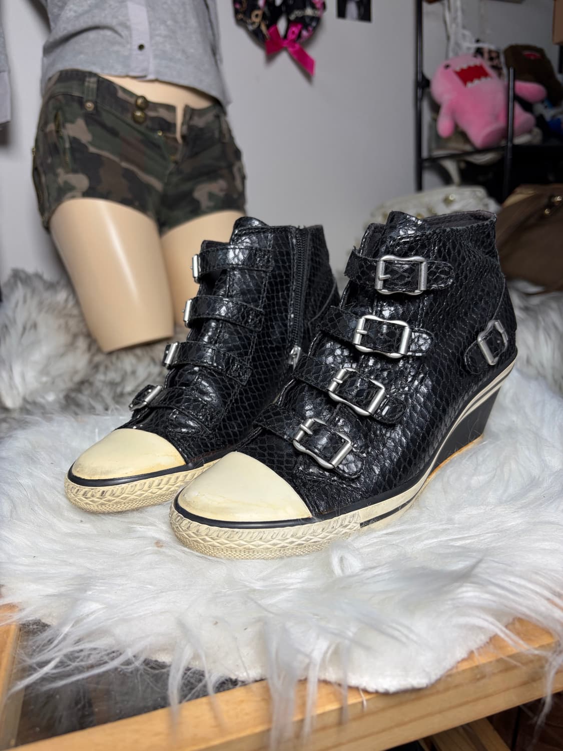 Ash 아쉬 뱀피 웨지힐 스니커즈 상품이미지1