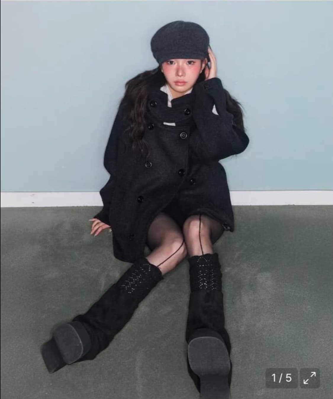 미레코 코트 차콜 구매합니다 상품이미지1