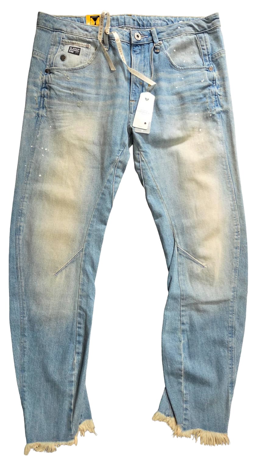 G-STAR RAW 청바지 라이트블루 페인팅 컷팅 여성(W29/L32) 상품이미지1