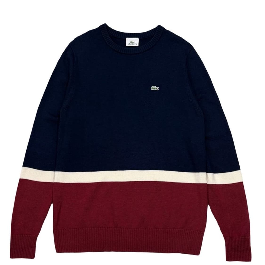 LACOSTE 배색 울 니트 4 상품이미지1