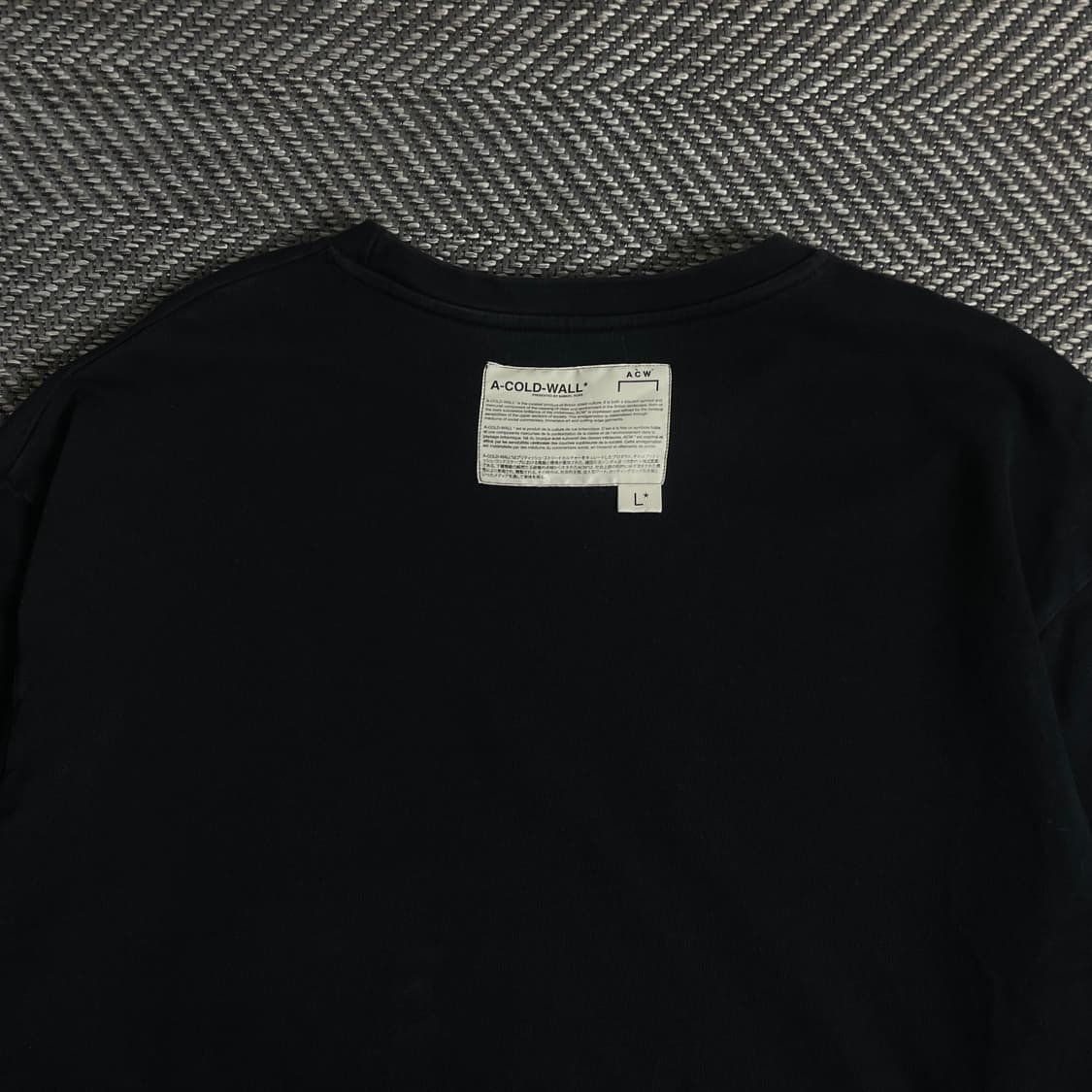 어콜드월 센터로고 박시핏 롱슬리브 티셔츠y 3088 상품이미지7
