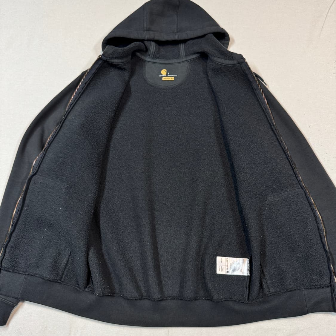 S) 칼하트 미드웨이트 오리지널핏 후드집업 블랙 상품이미지5