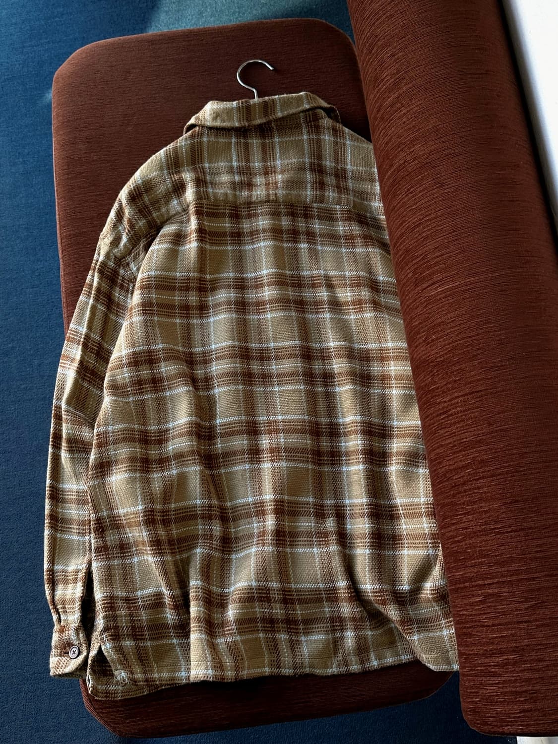 Acrylic woven check work shirt 상품이미지5