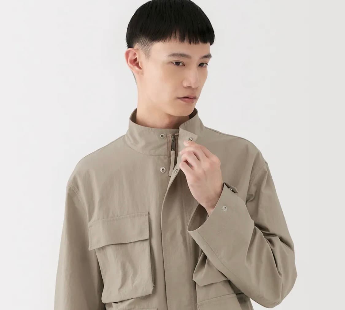 (새상품)SNS인기 무인양품 LABO 나일론 워크 블루종 자켓 점퍼 상품이미지5