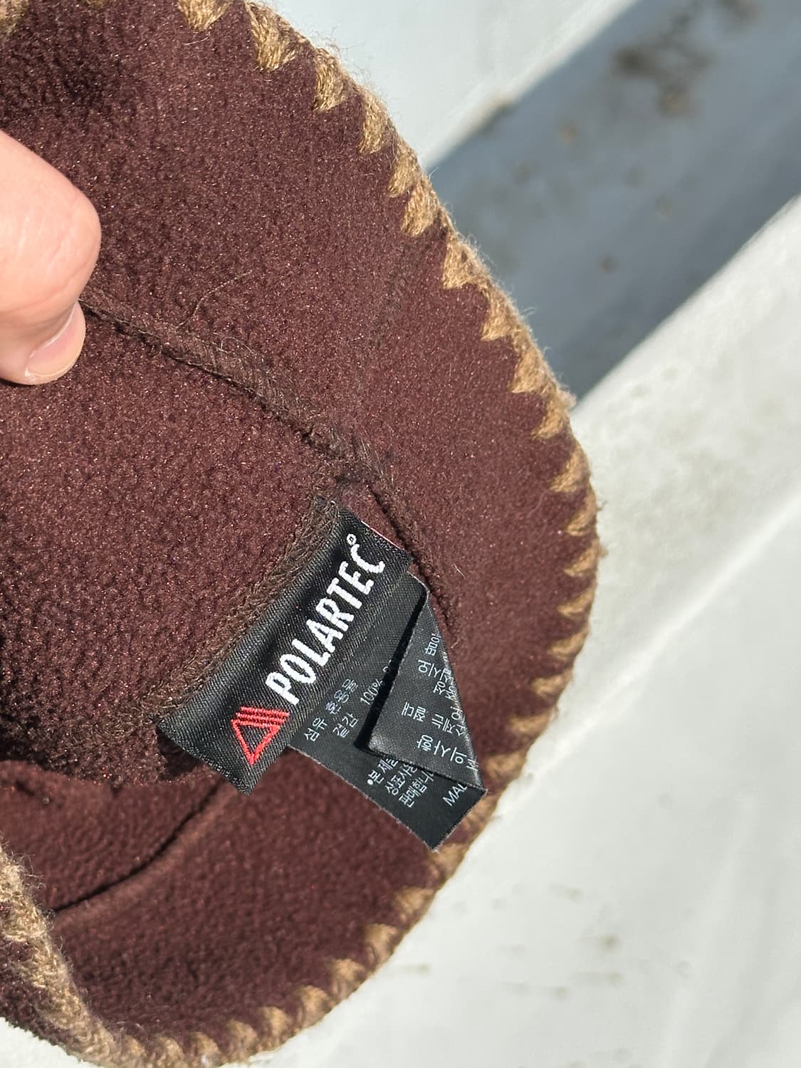 [M-L] 살레와 브라운 플리스 비니 모자 상품이미지5