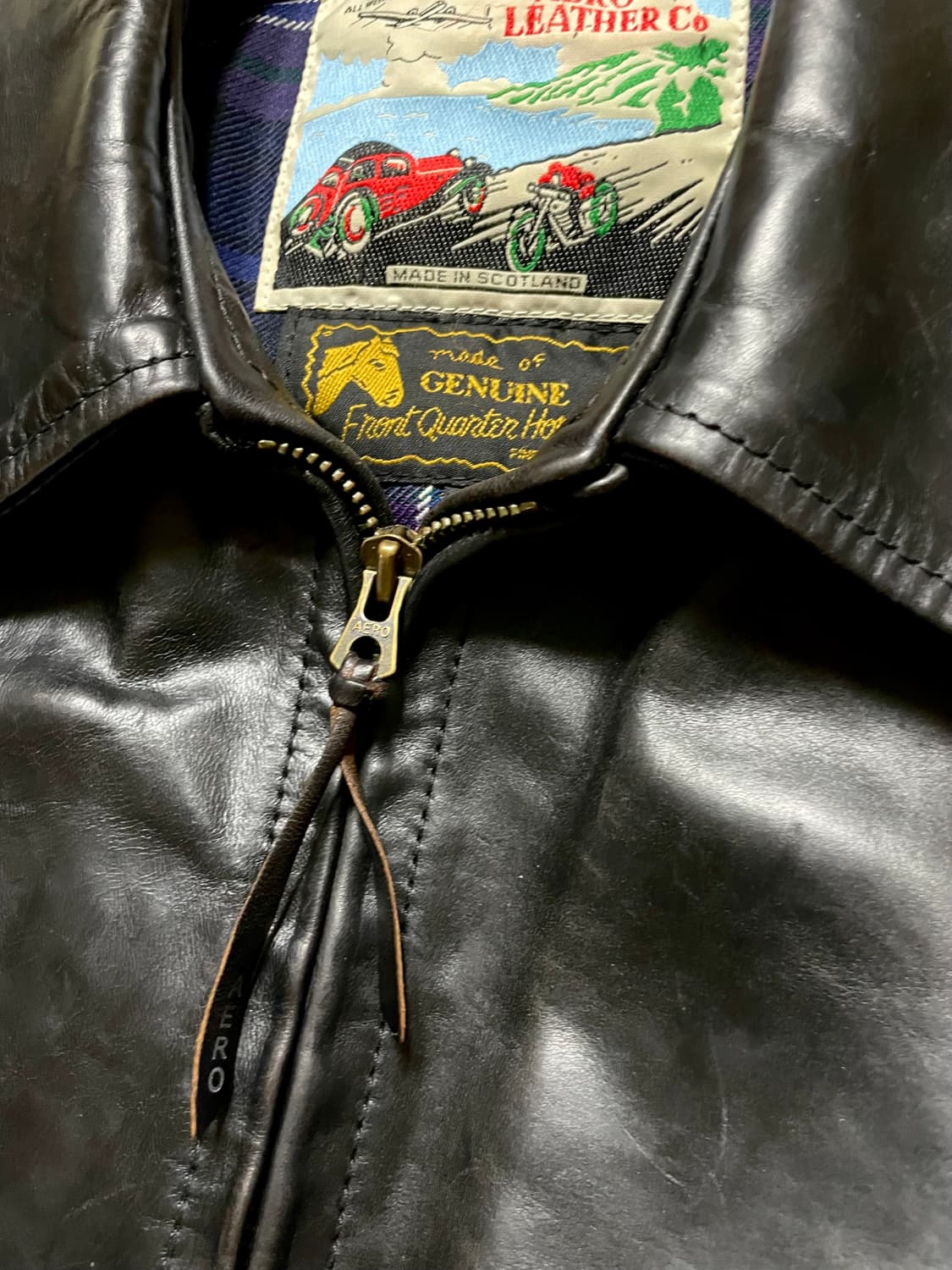 [38] 에어로레더 하프벨트 크롬악셀 블랙 홀스하이드 상품이미지2