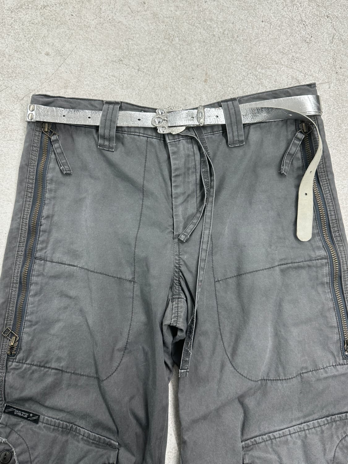 00‘s 주카 실버 레이어드 레더 벨트 상품이미지1