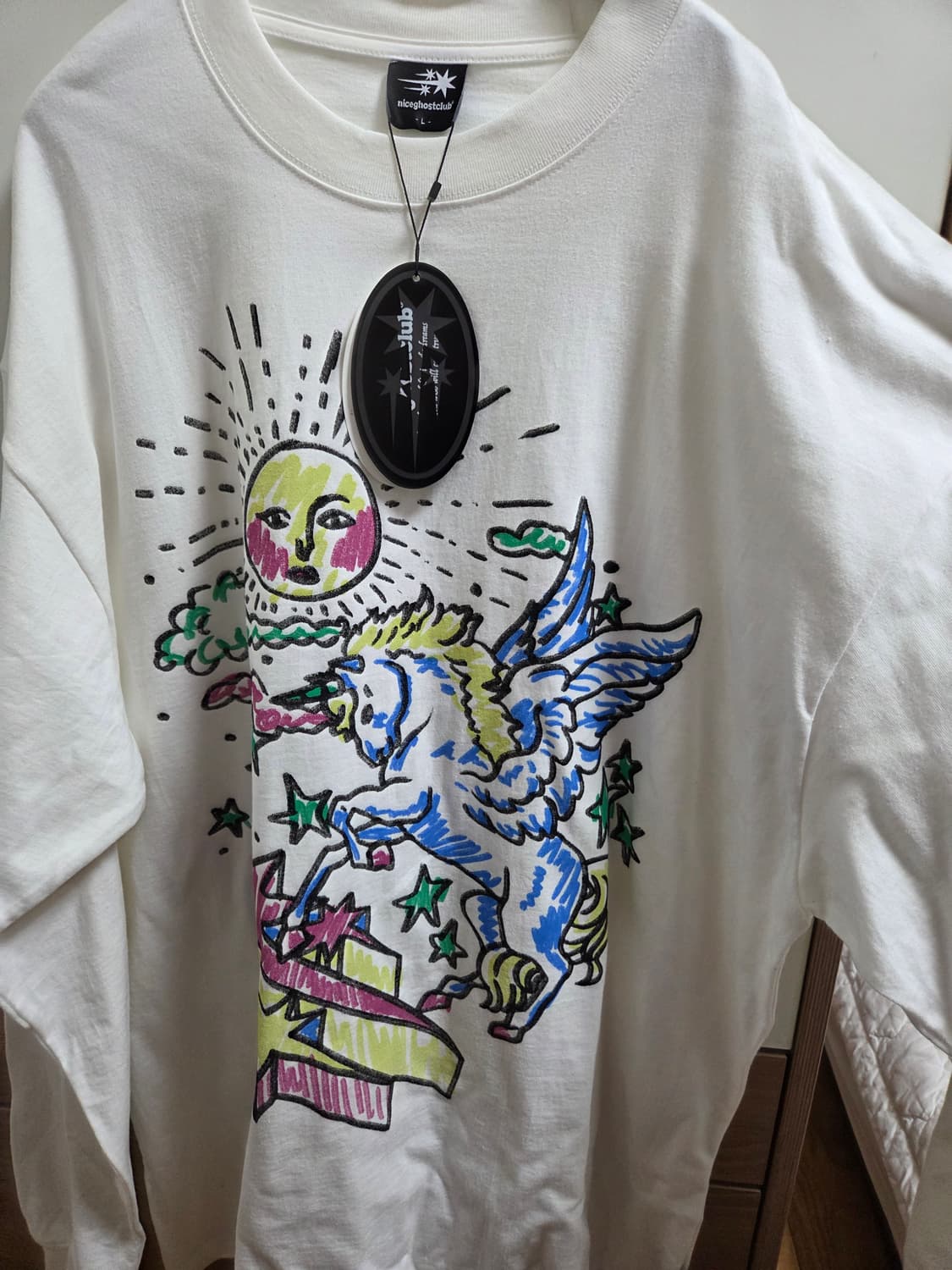 [L]나이스고스트클럽 heavenly unicorn big big tee 상품이미지2