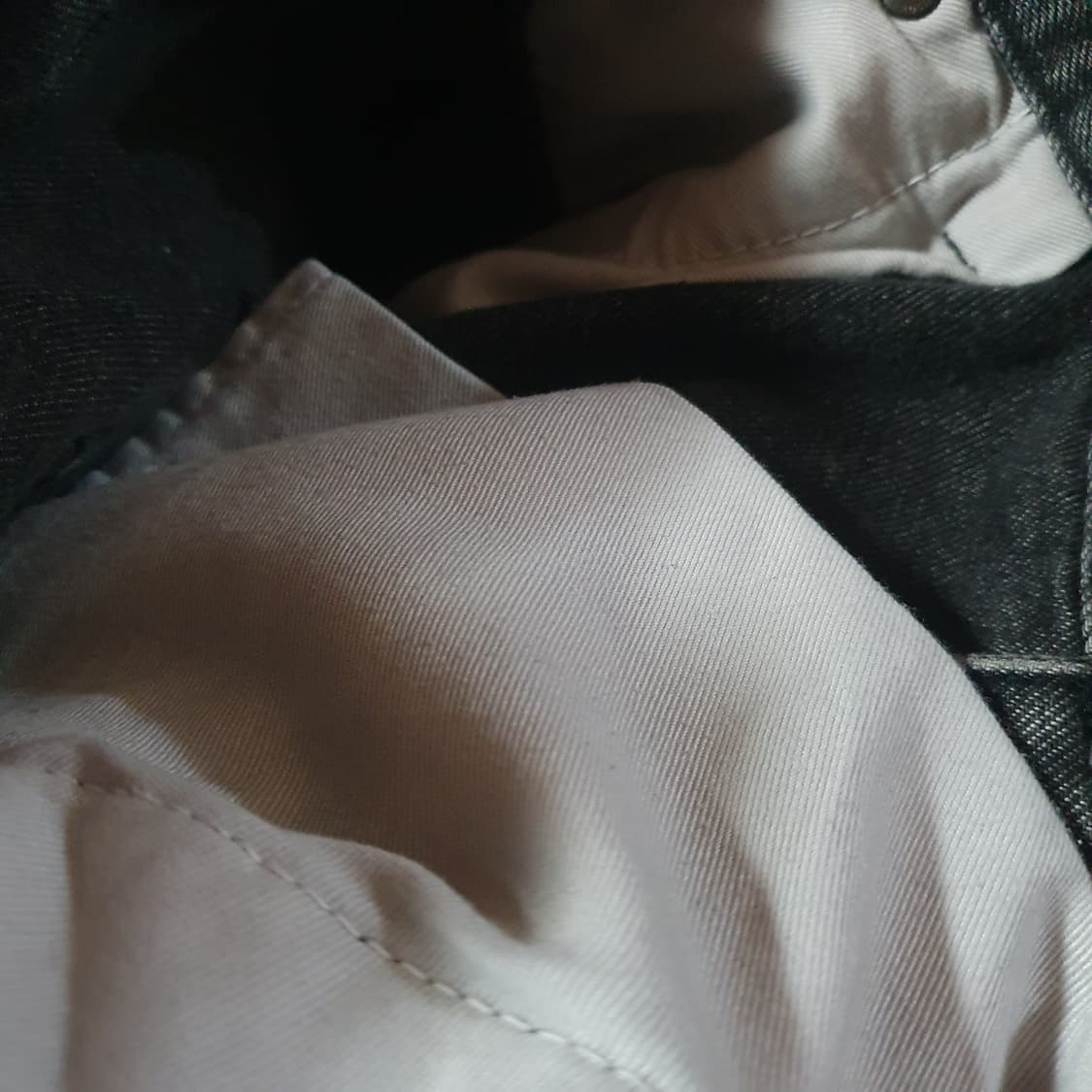 앤더슨벨 인사이드아웃 더블니 카펜터 흑청 데님 팬츠 S 30 상품이미지7