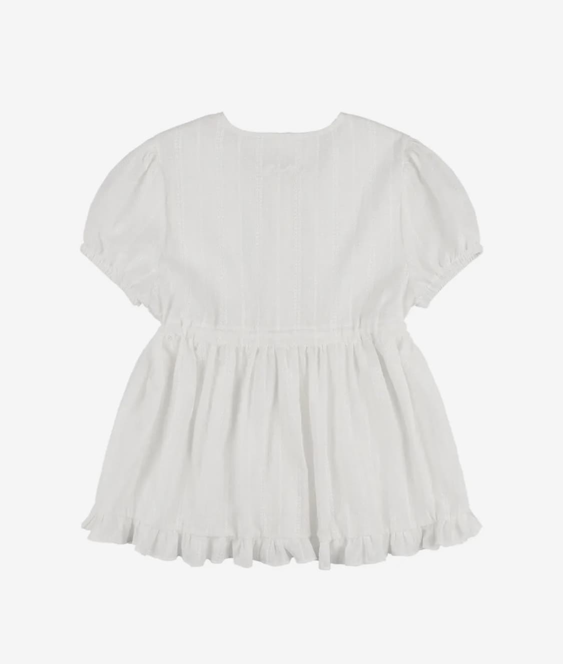 팬시클럽 셔링 퍼프 블라우스 (WHITE) F25QB115 상품이미지3