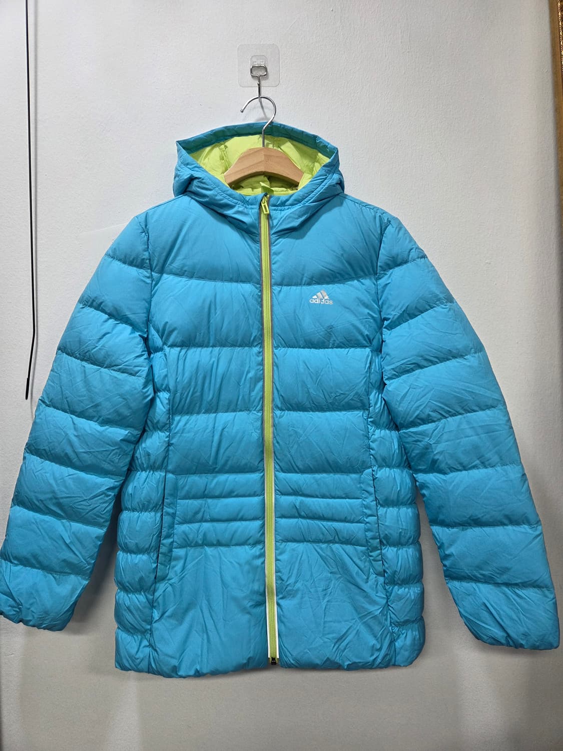아디다스 하늘색 덕다운 패딩 점퍼 Y2K  상품이미지1