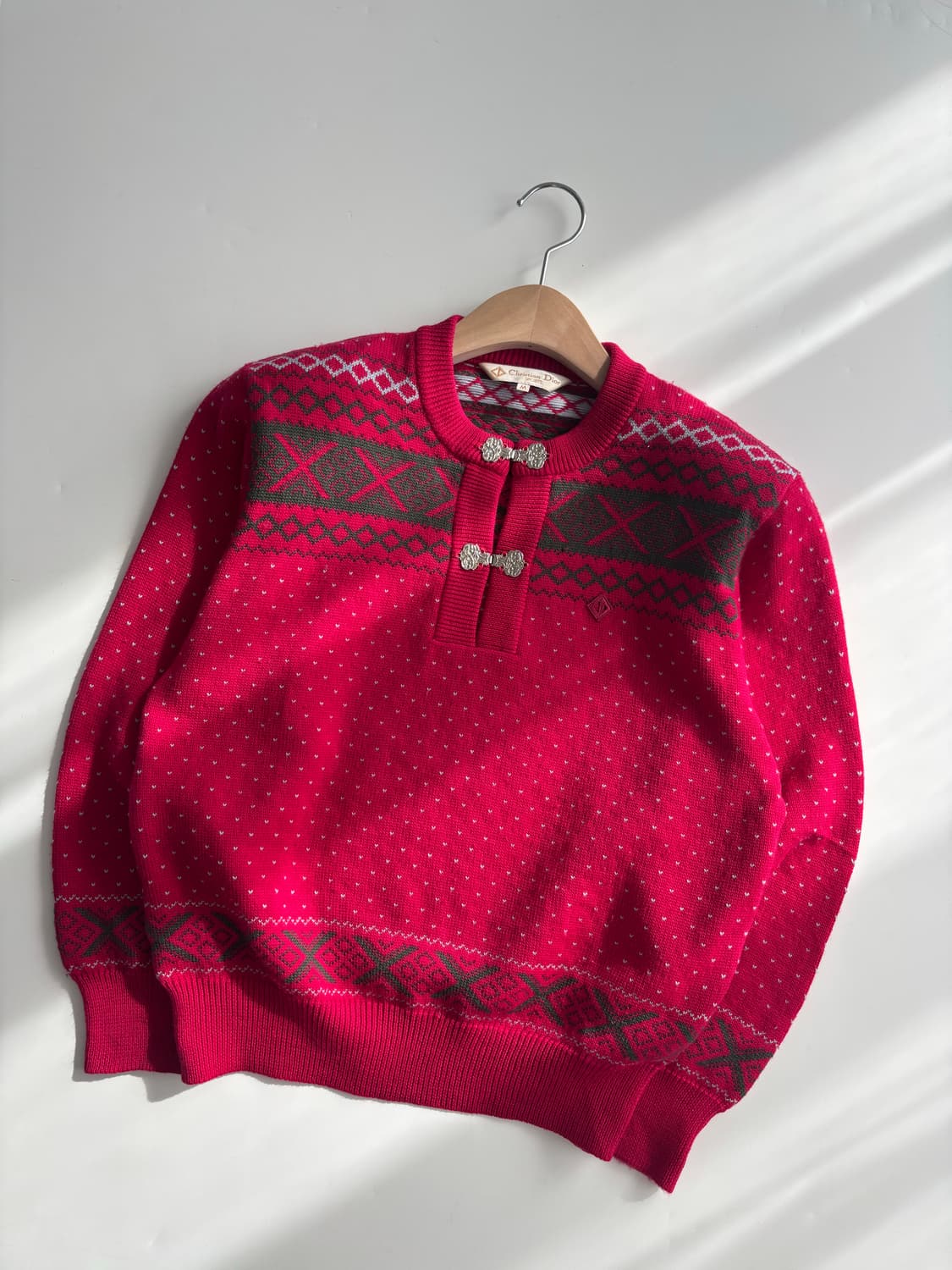 Christian Dior sports 디올 스포츠 핑크 노르딕 니트 상품이미지1