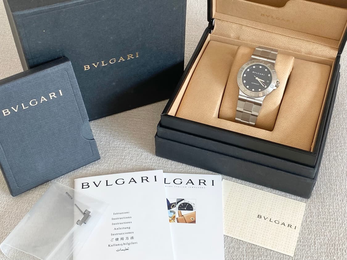 불가리 디아고노 LCV35 다이아 11P 남성용 35mm 미듐  오토메틱 상품이미지2