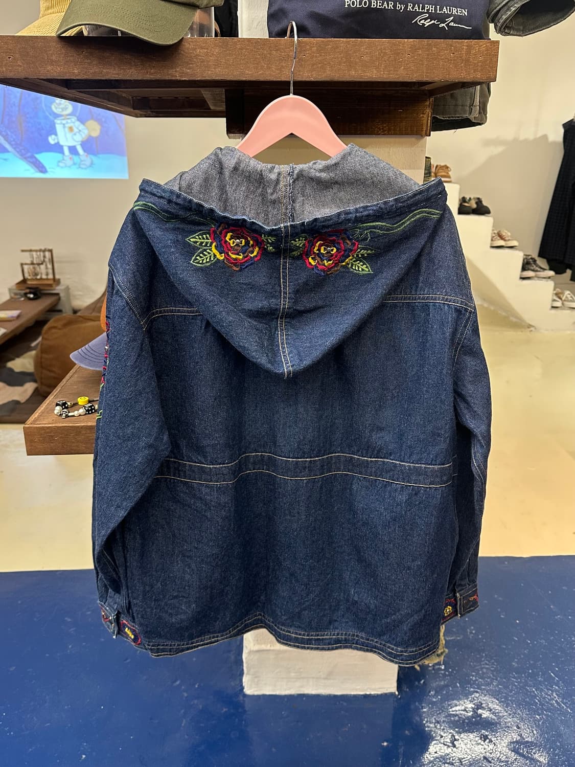 Reggae boy 히피후드 데님 자켓 상품이미지5