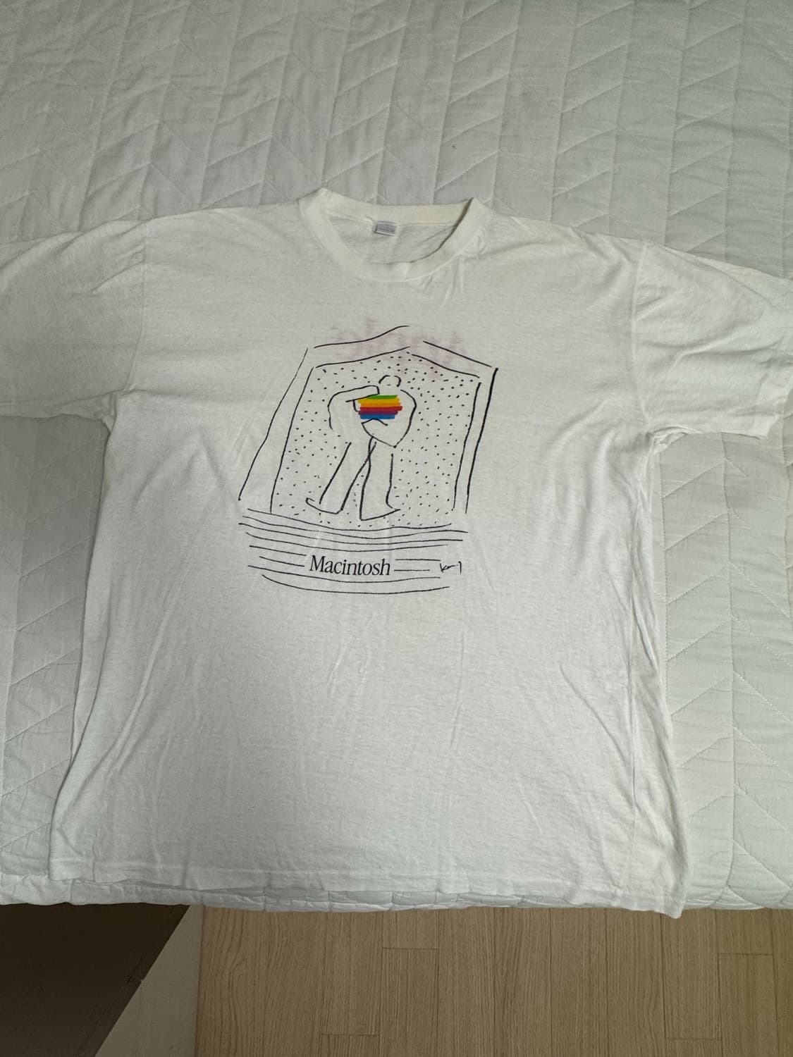 90s apple 애플 빈티지 티셔츠 판매합니다 상품이미지1