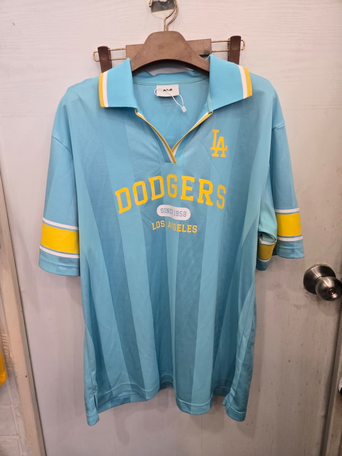 M,95 )) MLB 엠엘비 LA다저스 카라 반팔티셔츠! 상품이미지1