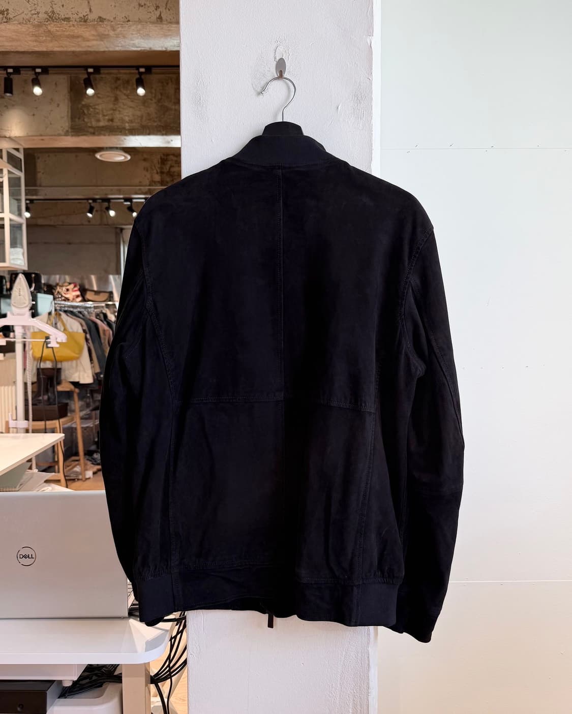 마시모 두띠 블랙 스웨이드 레더 봄버 자켓  상품이미지6