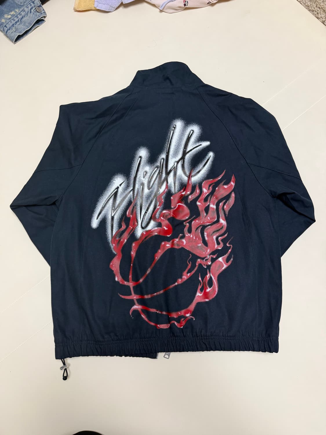 [L] 조던 x 트래비스 스캇 우븐 자켓 블랙  상품이미지2