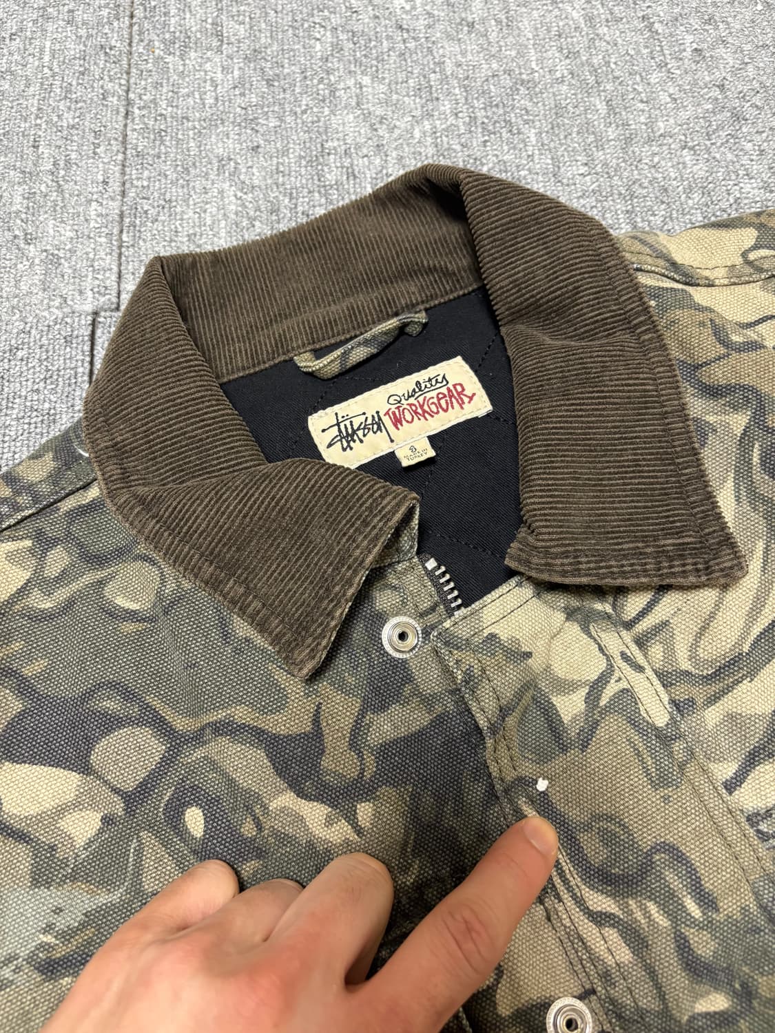 스투시 캔버스 워크 자켓 s 상품이미지4