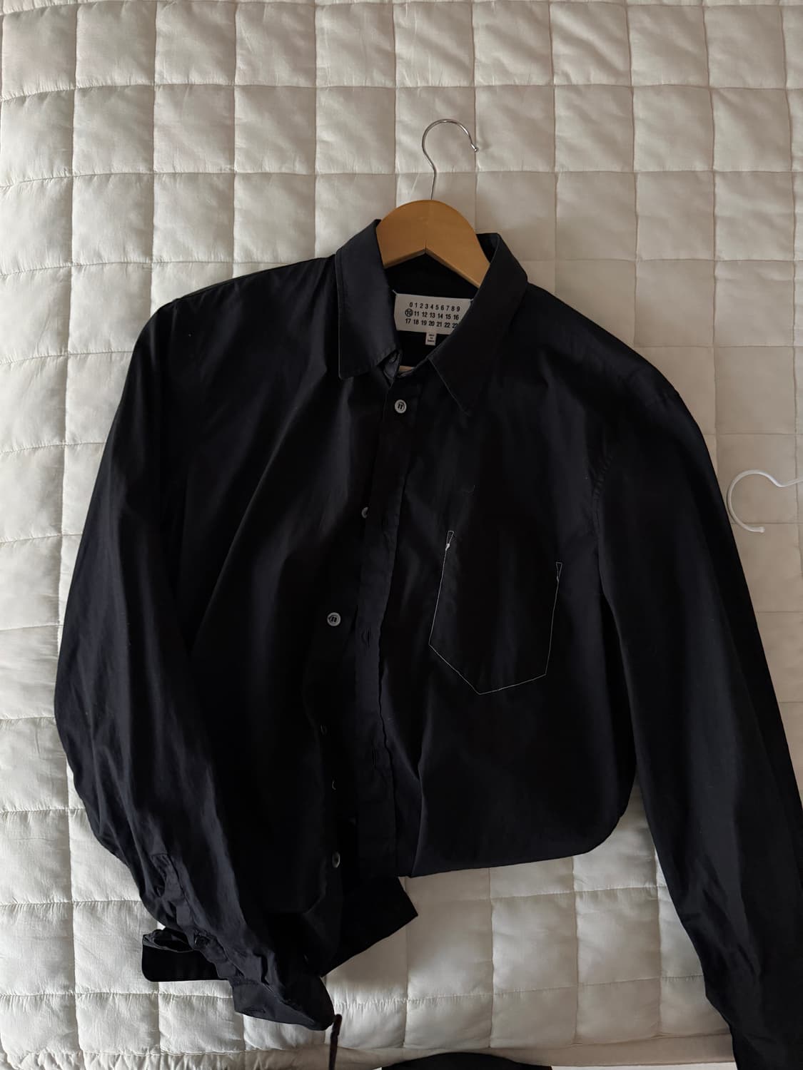 마르지엘라 스티치 셔츠 블랙 상품이미지5