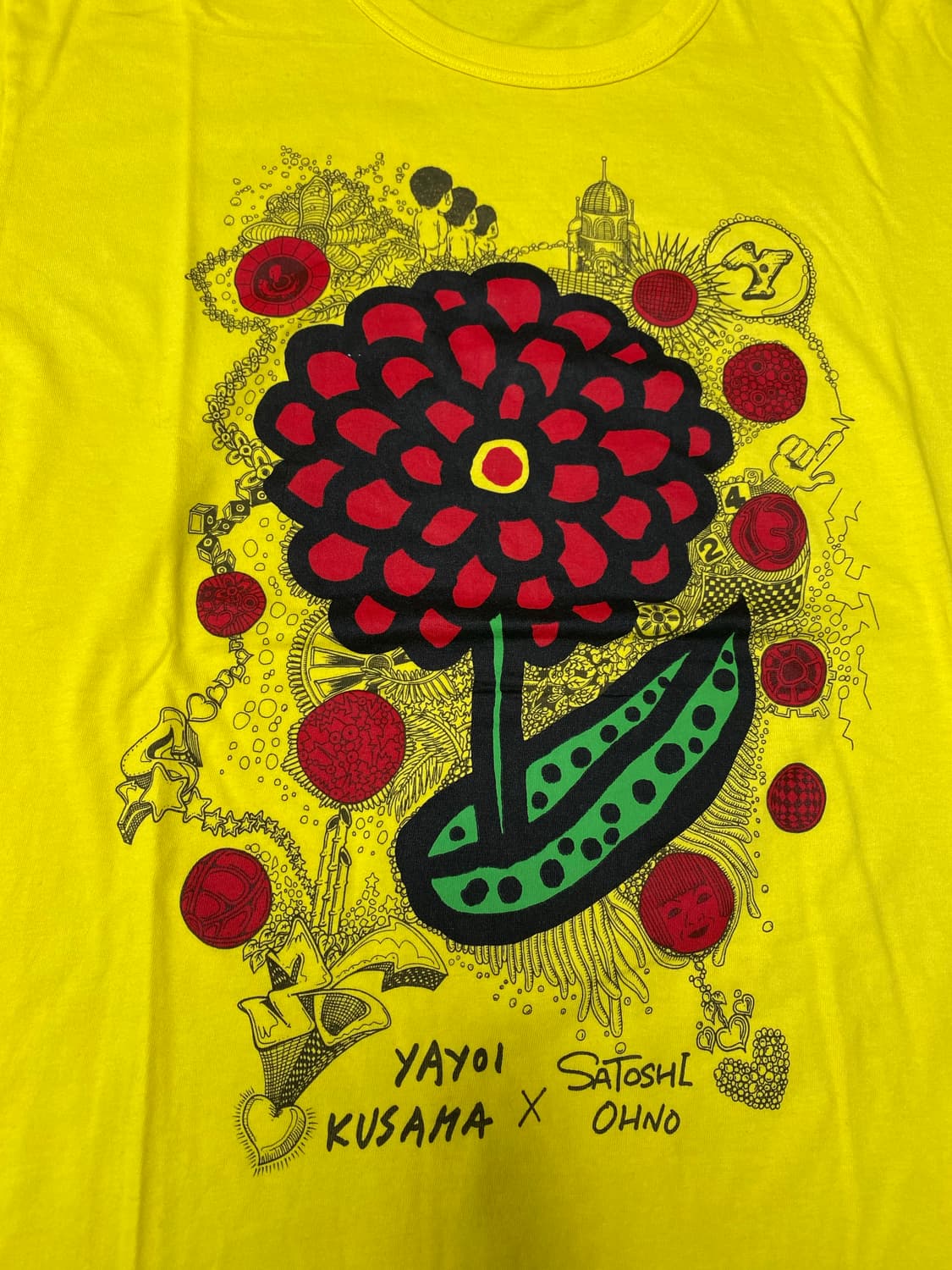 쿠사마 야요이 X 오노 사토시 콜라보 반팔티 L 상품이미지2
