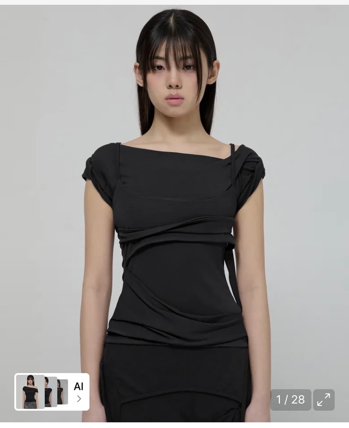 플레어업 Layered Bustier T-Shirt 상품이미지2