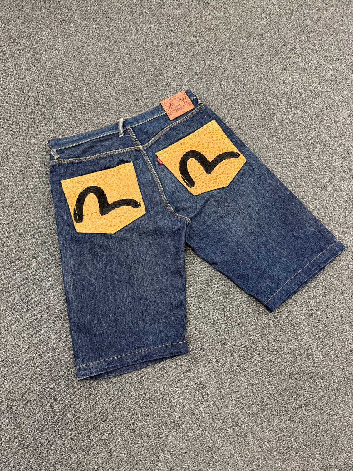 34)Evisu 빈티지 레오파드 백포캣 데님팬츠 상품이미지1