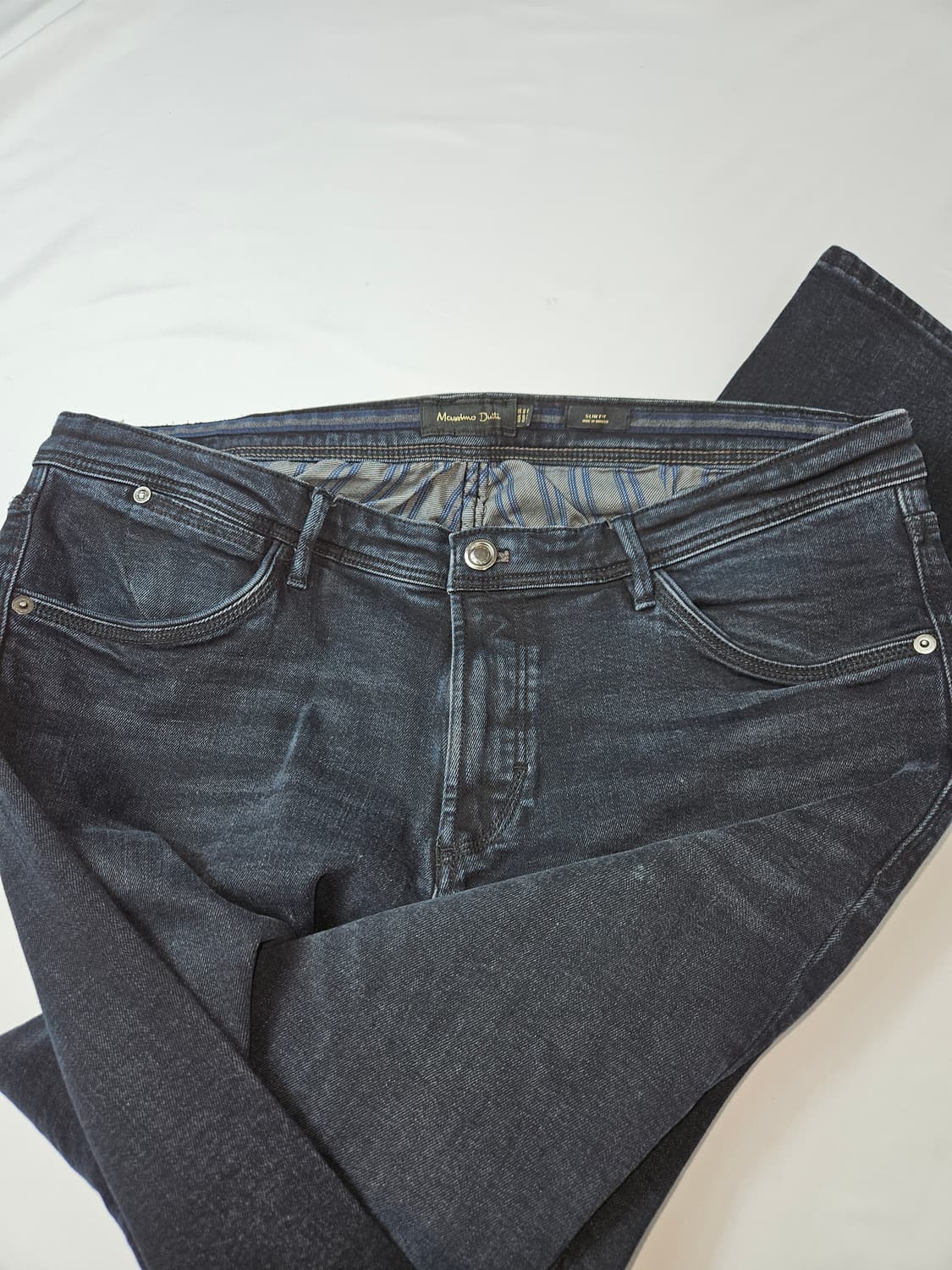 마시모두띠 가죽패치 청바지 데님팬츠 진 슬림 36 상품이미지3